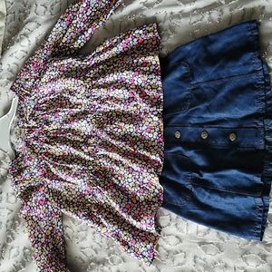 Girls skirt and matching top
